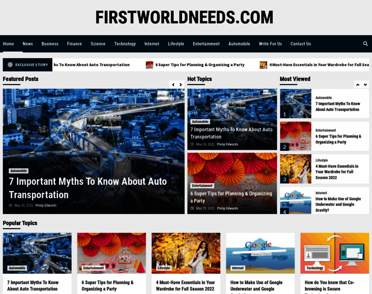 Firstworldneeds.com thumbnail