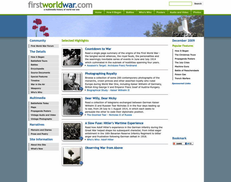 Firstworldwar.com thumbnail