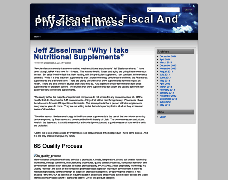 Fiscalandphysicalfitness.com thumbnail