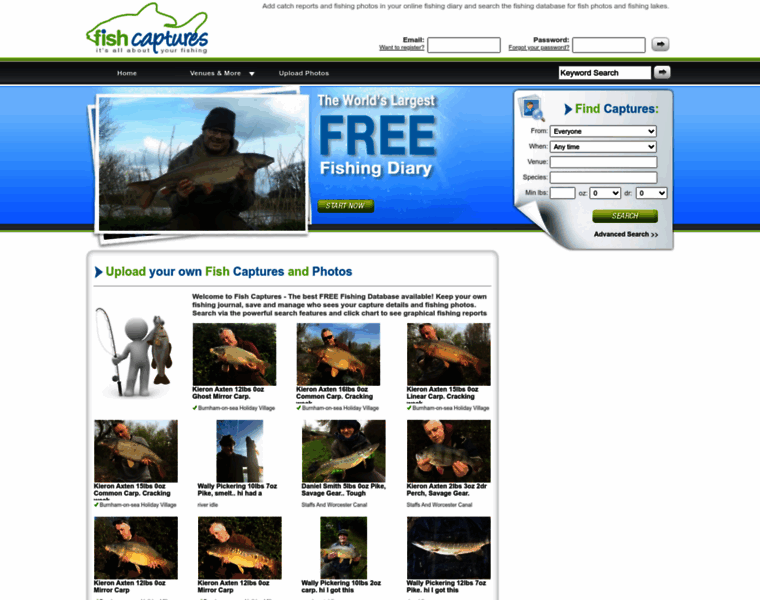 Fishcaptures.com thumbnail