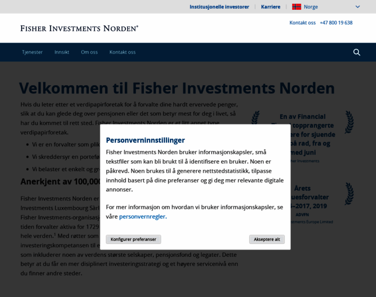 Fisherinvestments.no thumbnail