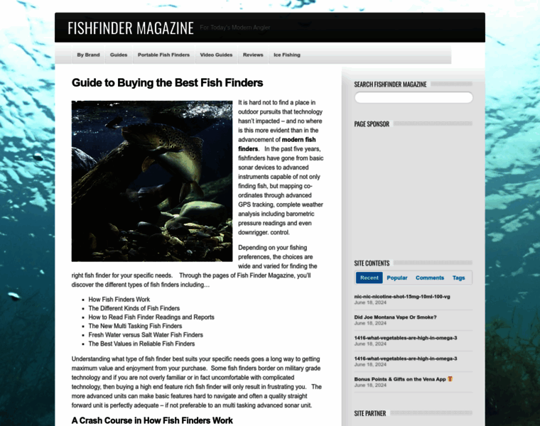 Fishfindermagazine.com thumbnail