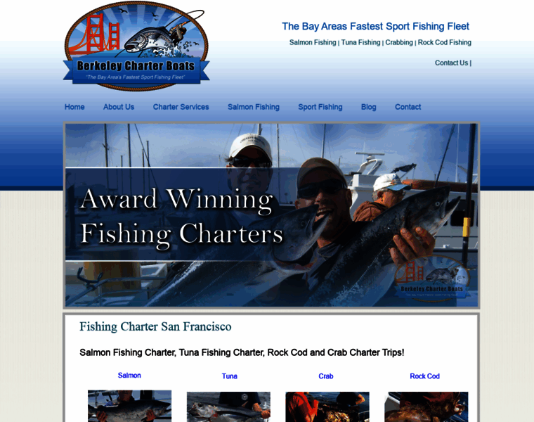 Fishingchartersanfrancisco.com thumbnail