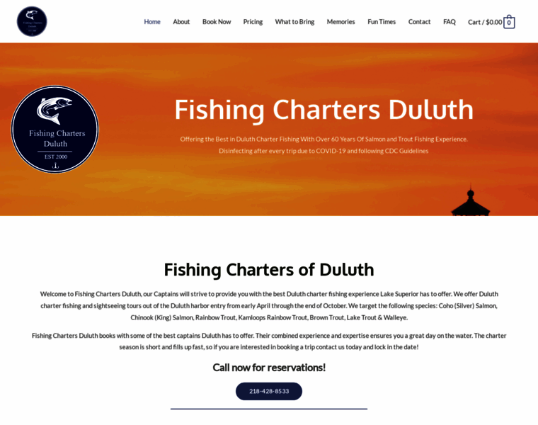 Fishingchartersduluth.com thumbnail