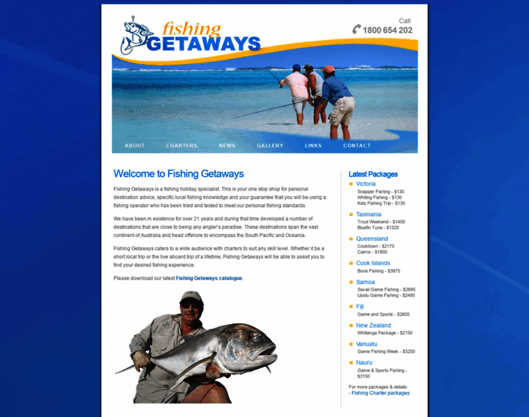 Fishinggetaways.com.au thumbnail