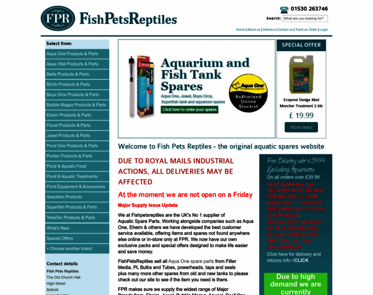Fishpetsreptiles.co.uk thumbnail