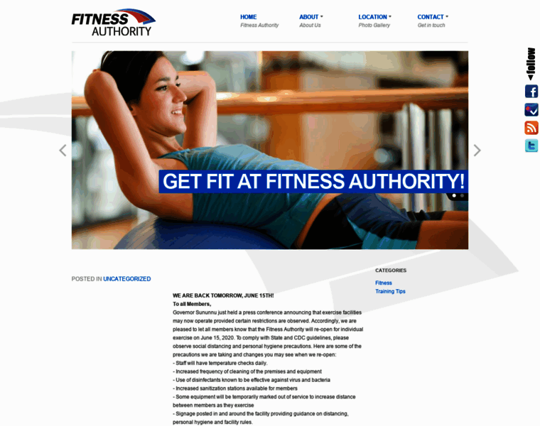 Fitnessauthority247.com thumbnail