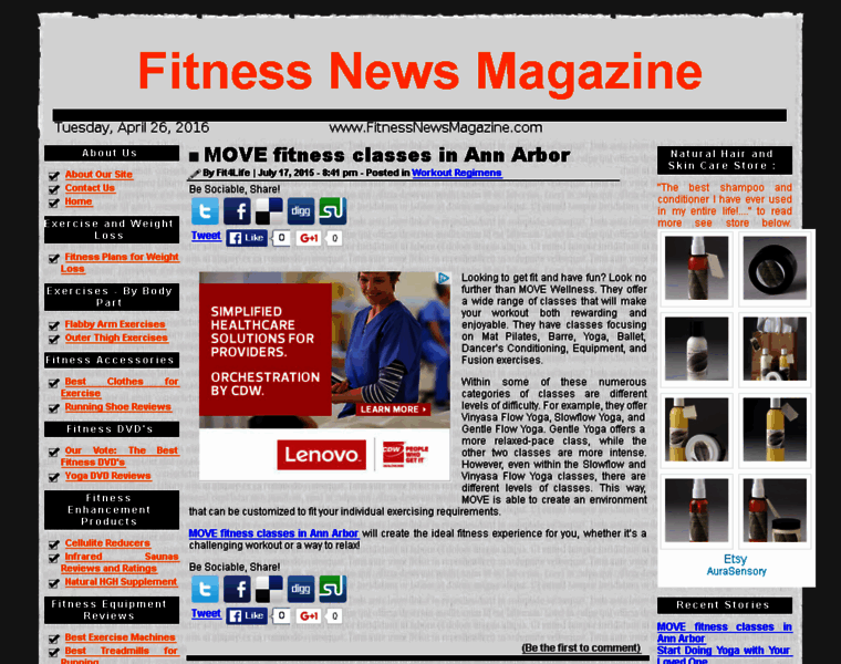 Fitnessnewsmagazine.com thumbnail