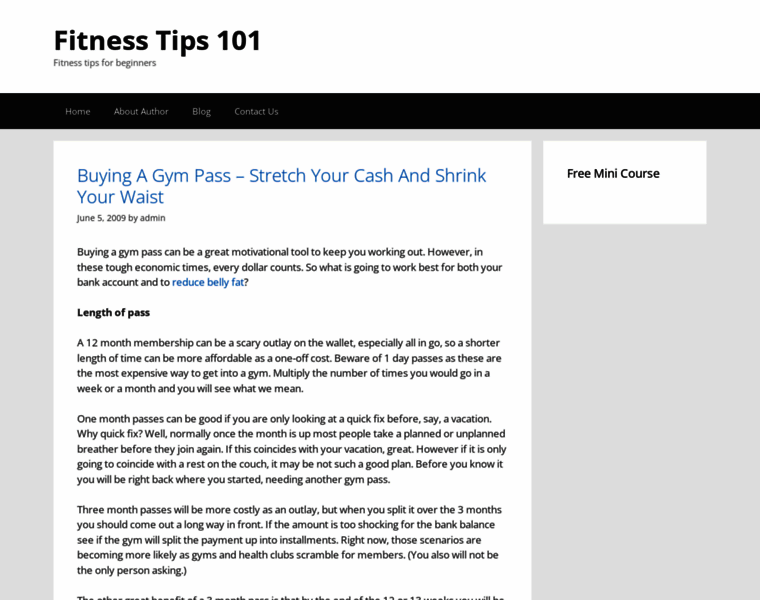 Fitnesstips101.com thumbnail
