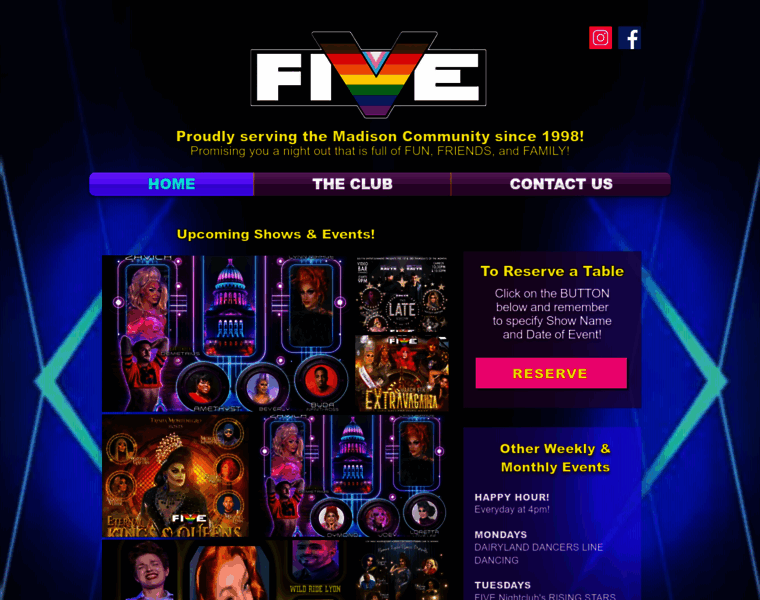 Fivenightclubmadison.com thumbnail