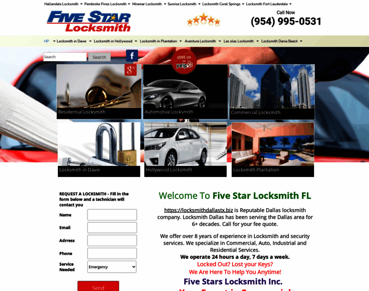 Fivestars-locksmith.com thumbnail