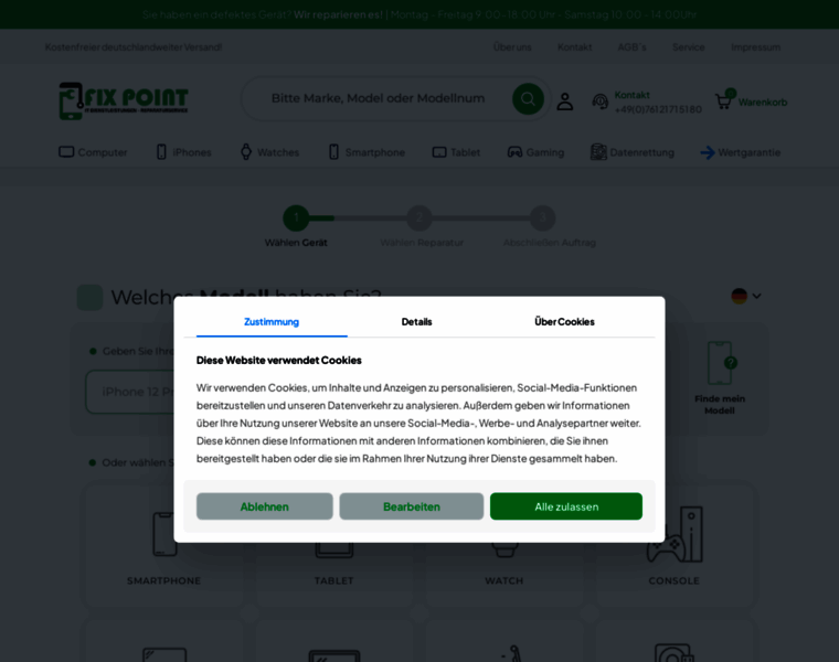 fix-point.net at WI. Fix Point GmbH – Reparaturservice – Smartphone ...