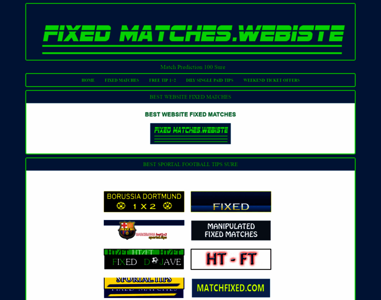 Fixedmatches.website thumbnail