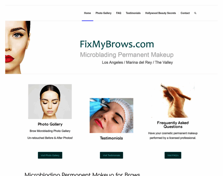 Fixmybrows.com thumbnail