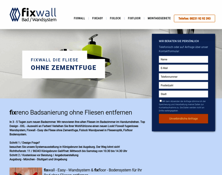 Fixwall-badsanierung.de thumbnail