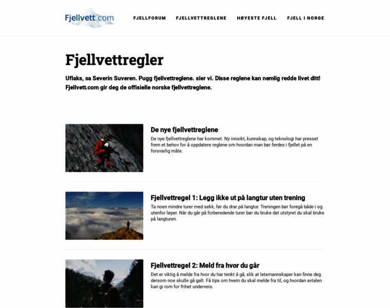 Fjellvett.com thumbnail
