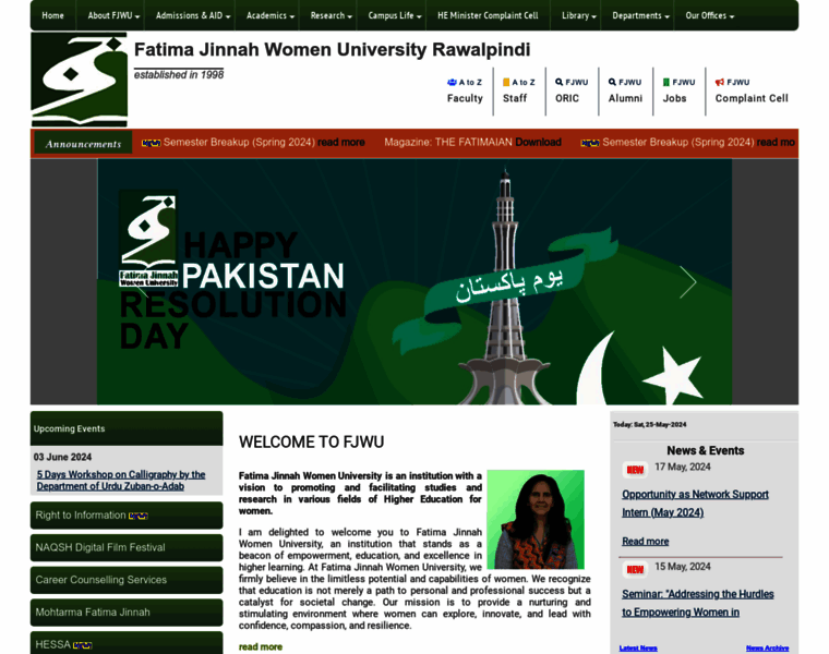 Fjwu.edu.pk thumbnail