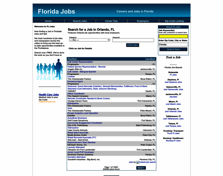 Fl-jobs.com thumbnail