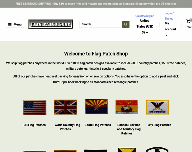 Flagpatchshop.com thumbnail