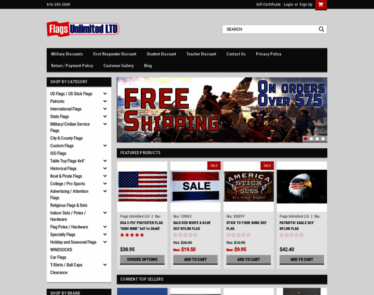 Flags-unlimited.com thumbnail