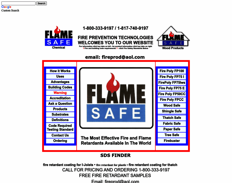 Flame-safe.com thumbnail