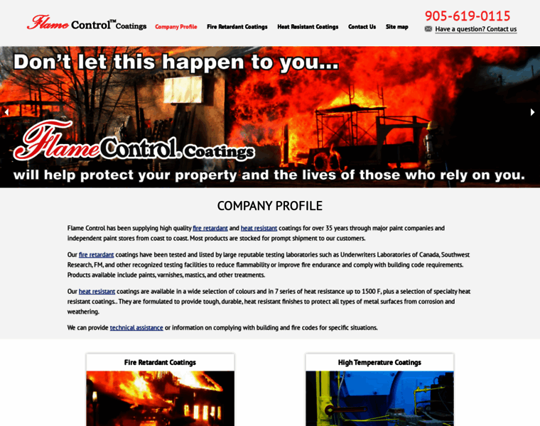 Flamecontrol.ca thumbnail