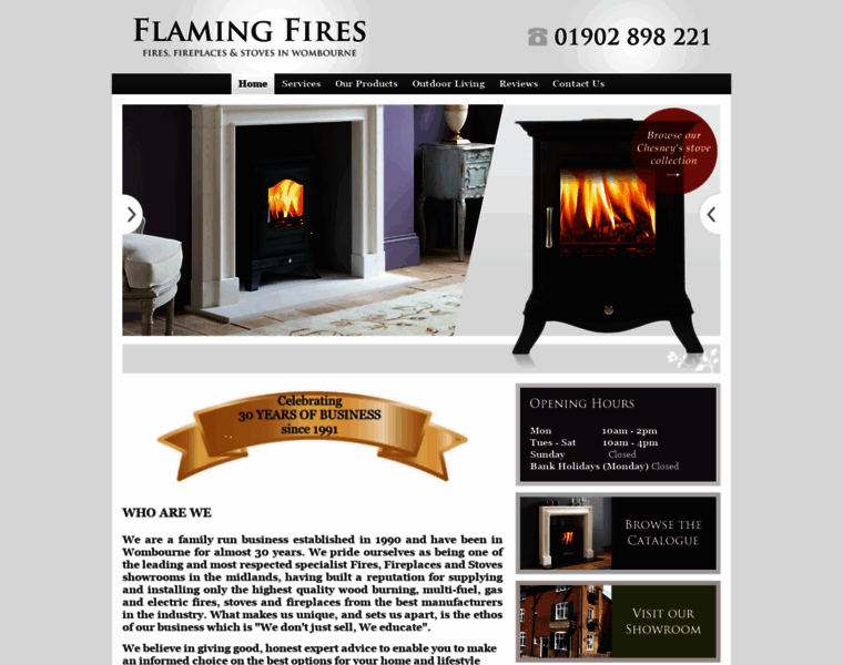 Flamingfires.co.uk thumbnail