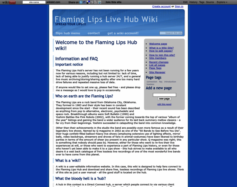Flaminglips.wikidot.com thumbnail