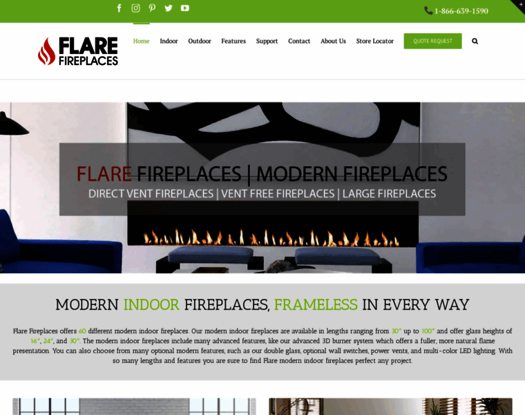 Flarefireplaces.com thumbnail