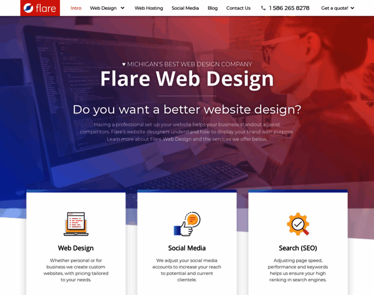 Flarewebdesign.com thumbnail