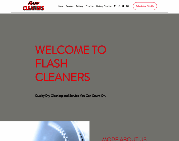 Flashdrycleaners.com thumbnail