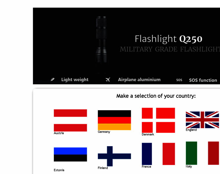 Flashlightq250.com thumbnail