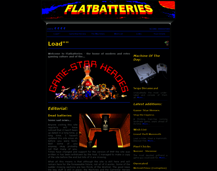 Flatbatteries.com thumbnail