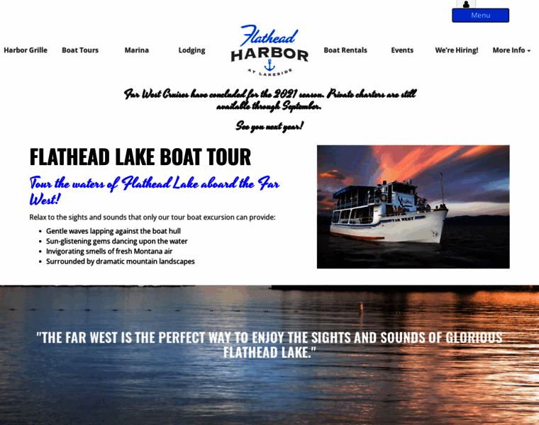 Flatheadlakeboattour.com thumbnail