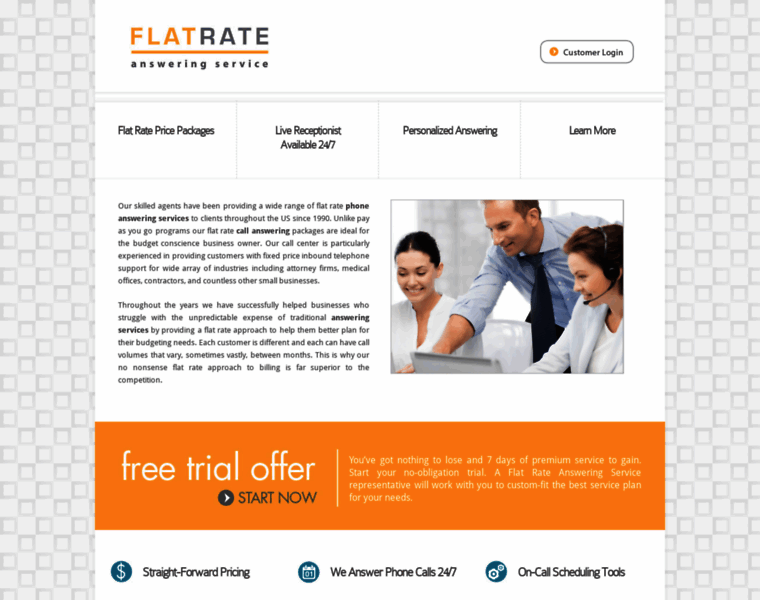 Flatrateansweringservice.com thumbnail