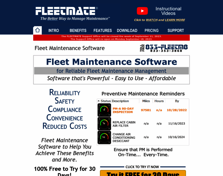 Fleetmate.com thumbnail