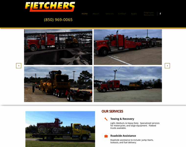 Fletchers-towing.com thumbnail
