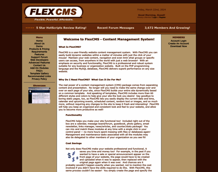 Flexcms.com thumbnail