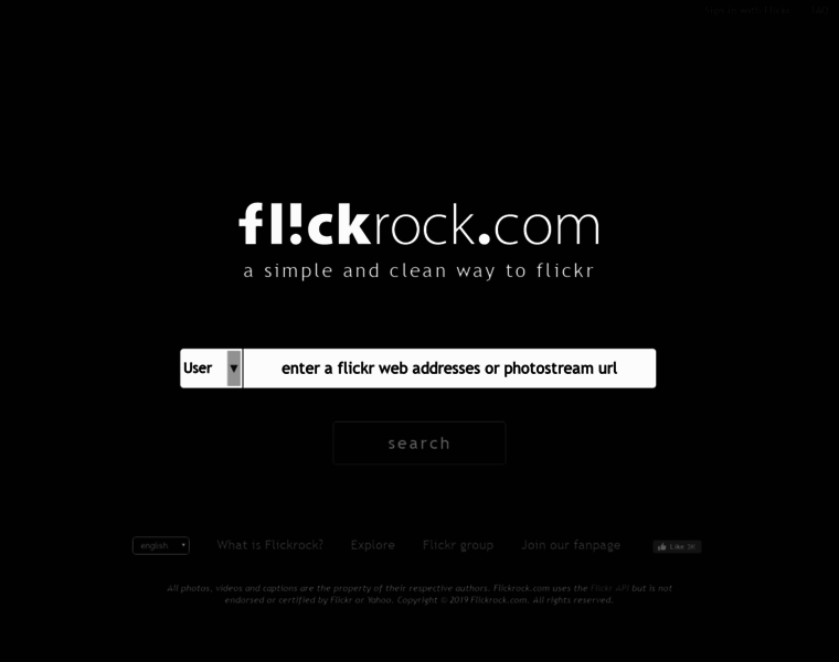 Flickrock.com thumbnail