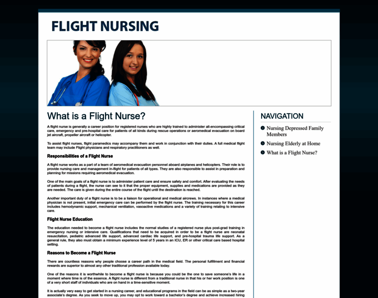 Flightnursing.com thumbnail