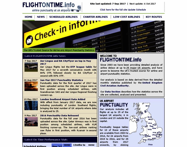 Flightontime.info thumbnail