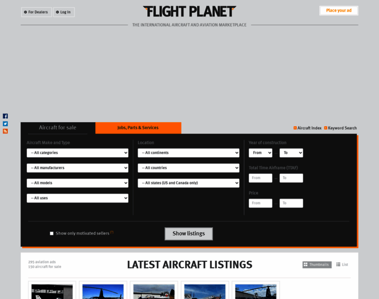 Flightplanet.com thumbnail