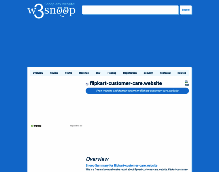 Flipkart-customer-care.website.w3snoop.com thumbnail
