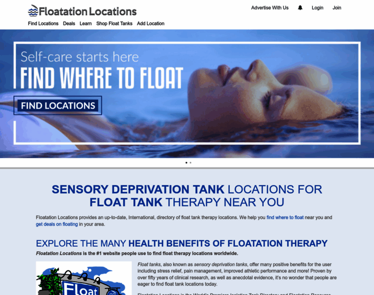 Floatationlocations.com thumbnail