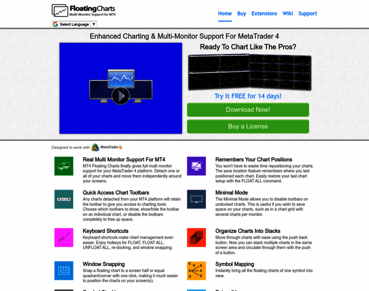 floatingcharts.com at WI. MT4 Floating Charts | Detach MetaTrader 4 Charts!