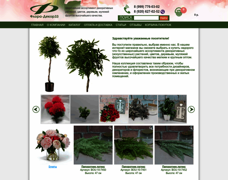 Flora-decor33.ru thumbnail