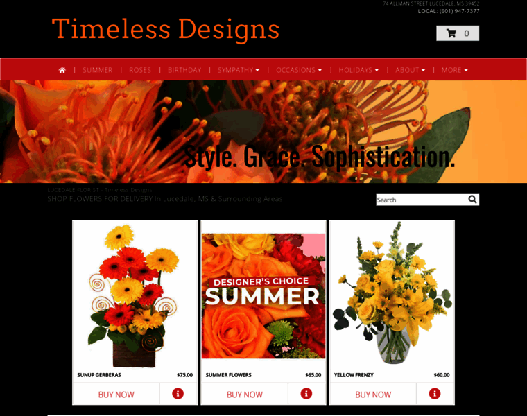 Floralexpressionsms.com thumbnail
