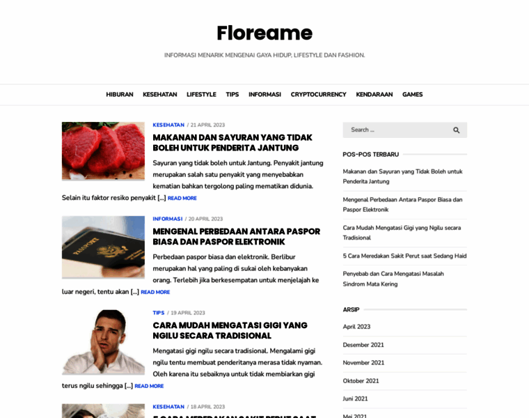 Floreame.net thumbnail