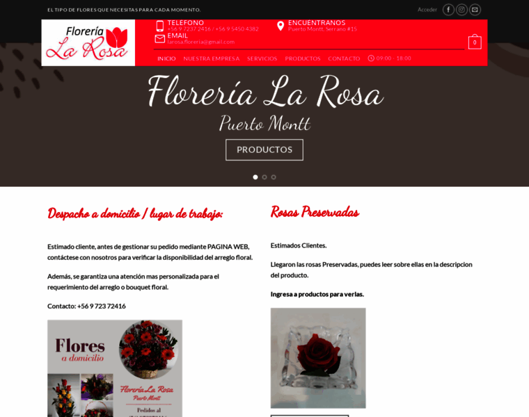 Florerialarosa.cl thumbnail