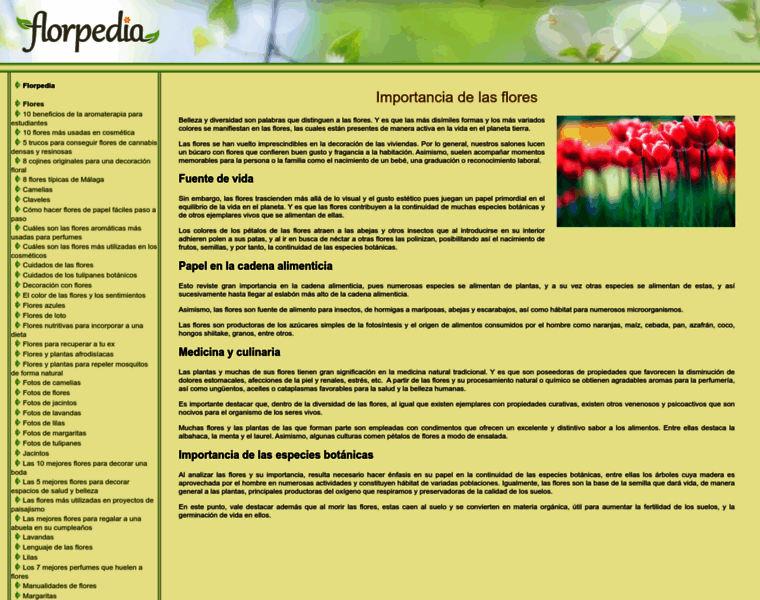 Flores.florpedia.com thumbnail